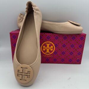 Rare Tory Burch Minnie Travel Ballet flats Size 9.5 New